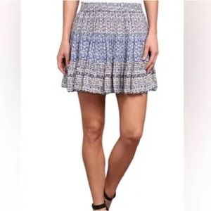 BCBG Maxazria Blue Floral Skirt